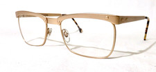 la Eyeworks Bombay 452 NOS 1987 eyewear Vintage Gold metal eyeglass frame