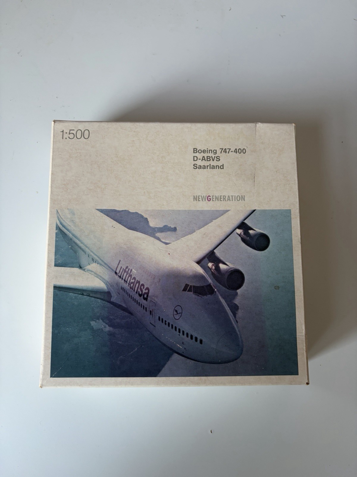 1:500 Herpa Lufthansa Boeing 747-400 D-ABVS Saarland NOS Condition