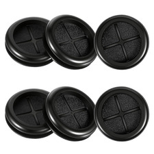 6-Pcs 2" Rubber Grommets 1-5/8" ID Wire Cable Grommet Firewall Auto Black