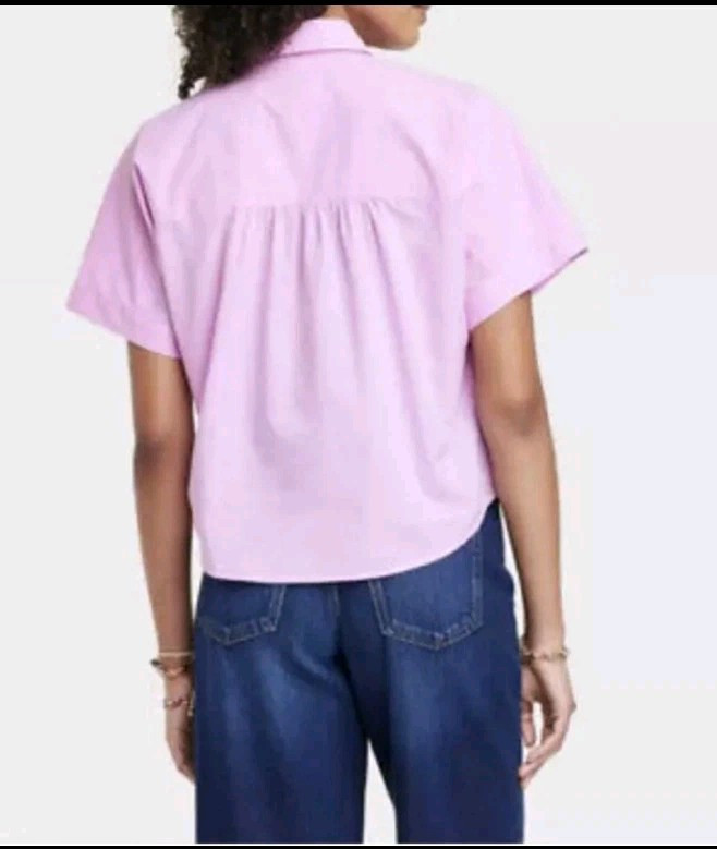 Womens Universal Thread Collared Utility V Neck T… - image 5