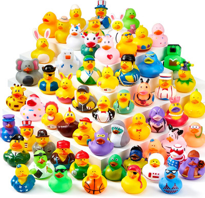 Rubber Ducks Bulk Random Assortment 30 Pack Mini Duckies Bath Toys Party Favors
