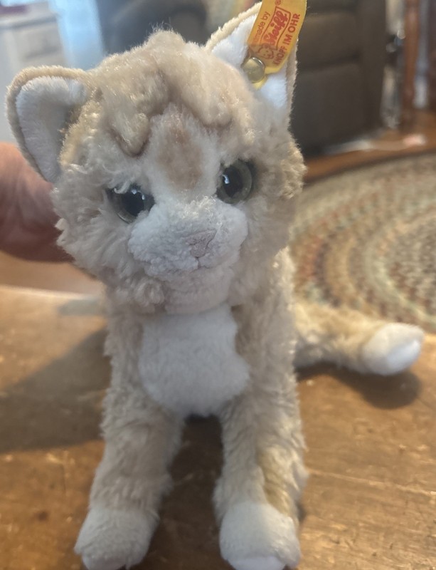 Antique Steiff KNOPF IM OHR CAT WITH Green Eyes 