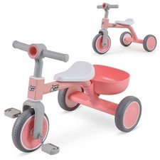 Toddler Tricycle,Kids Tricycle Auxiliary Balance Bike for 2-4 Year Old Boy Girl