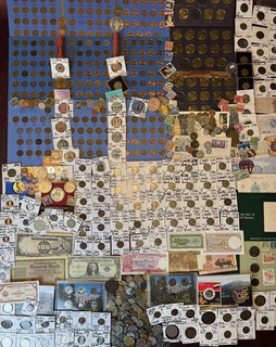 Huge Lot 750 Coin/stamp/Silver Note/Mercury/Indian/Buffalo/“V”/IKE/JFK/VDB/World