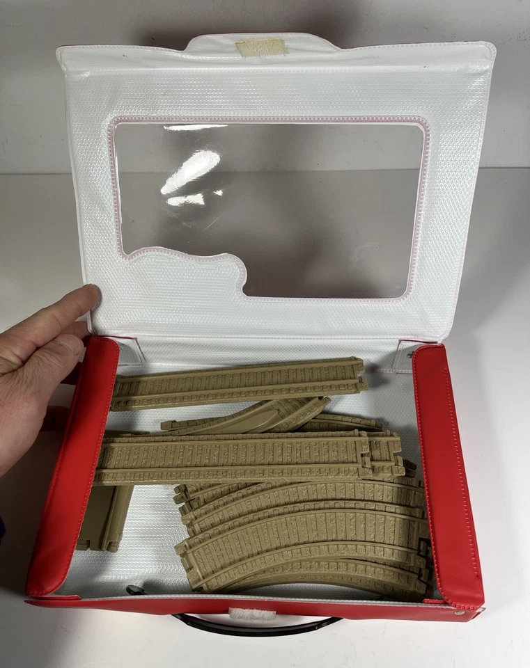 Hot Wheels Railroad 1983 1984 Take Along Train 12 Piece Track With C & O Case - Image 2 of 4