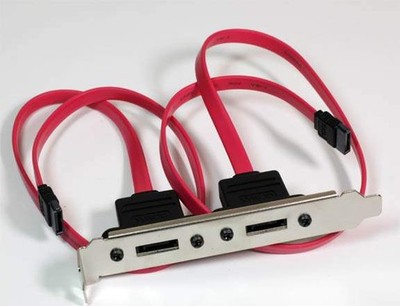 SATA-L Dual Ports on Bracket  17 inch Leader