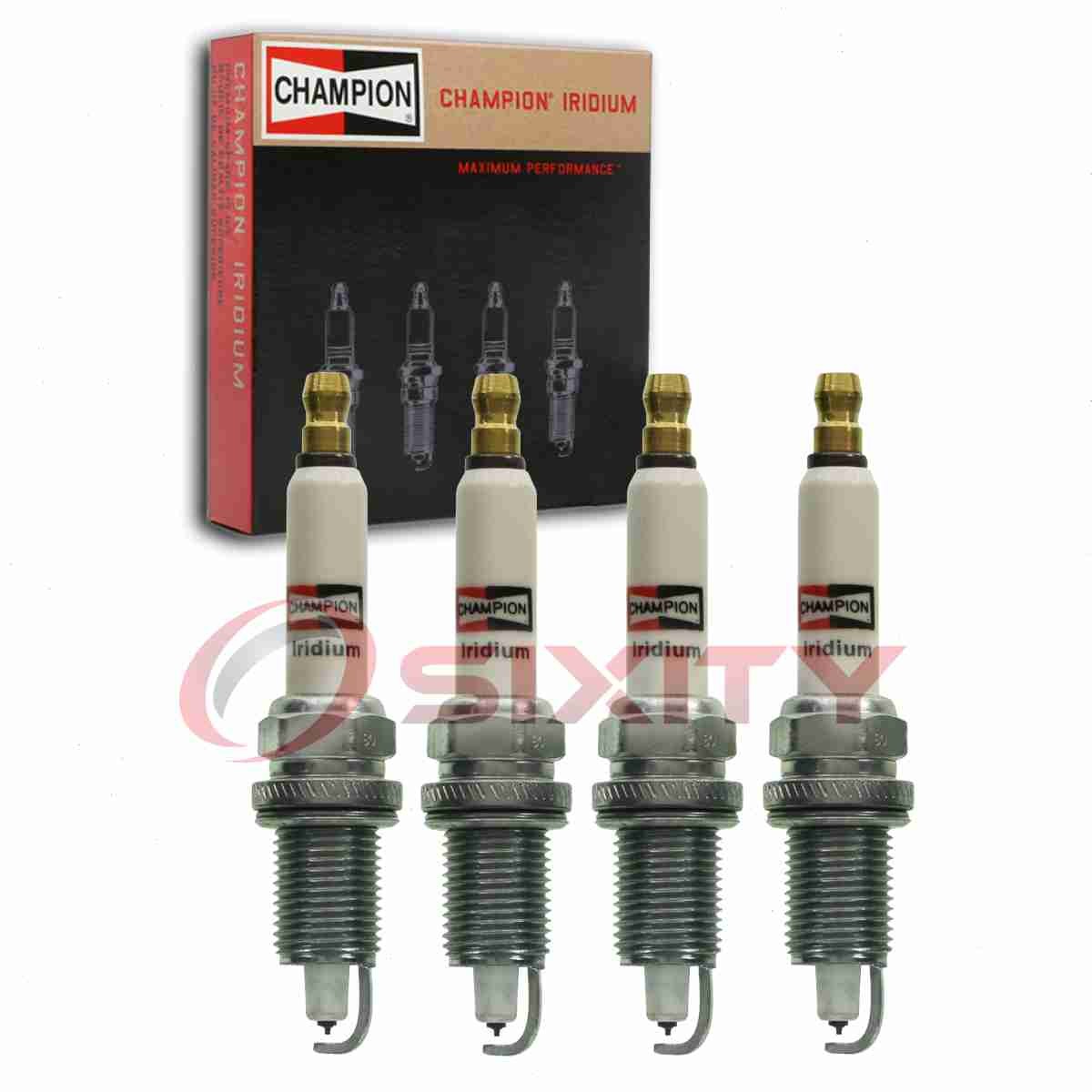 4 pc Champion Iridium Spark Plugs for 1987-2002 Jeep Wrangler 2.5L L4 pi