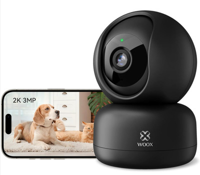 WOOX Indoor Security WiFi Camera 2K 360° PTZ Night AI Motion Tracking