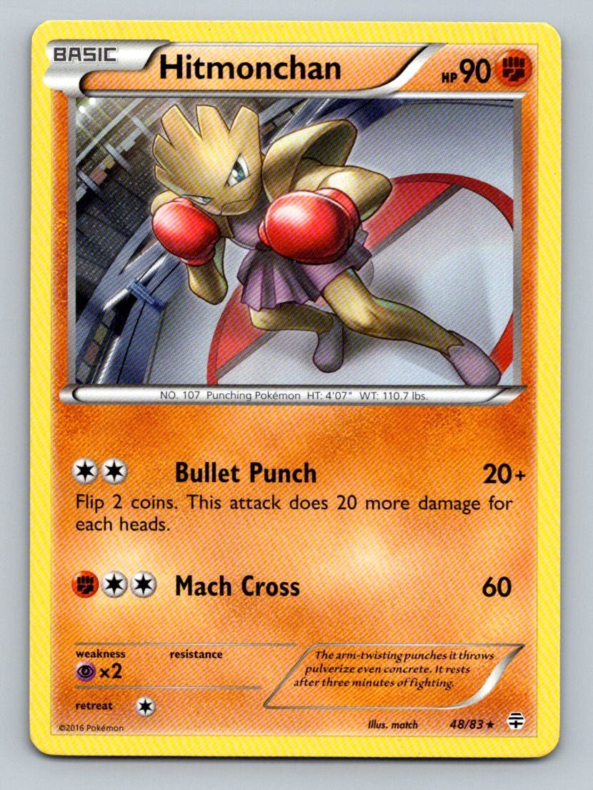 Pokemon Hitmonchan Generations 48/83 Near Mint NM
