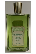Vtg Coty EMERAUDE Eau De Cologne Splash - 8 Oz Glass Bottle - USA  (M216)