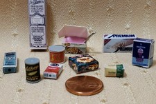 LOT OF 10 ASSORTED FOOD FOR MINIATURE DOLLHOUSE OR ROOMBOX