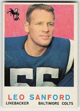 1959 Topps #149 Leo Sanford FOOTBALL Baltimore Colts