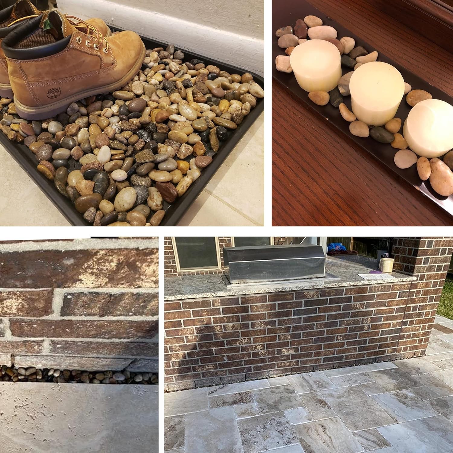 CJGQ Pebbles for Plants 3 lb Natural Garden Decorative Stone Outdoor 3LB 