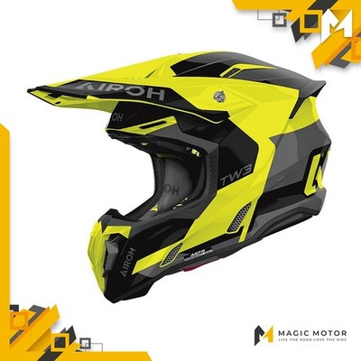 Airoh Motorradhelm Offroad TWIST 3 XXL SCHICK Gelb