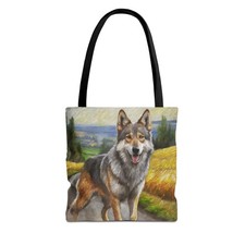Czechoslovakian Vlcak 'Wolfdog' Tote Bag AOP 