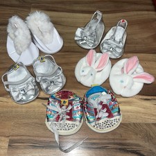 Lot Of 5 Pair Build A Bear Shoes, Sneakers Slippers, Boots, And Heels BAB