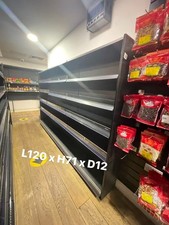 Retail Shop Shelving Job Lot / Gondola Shelving Bundle – Black – Collection Only