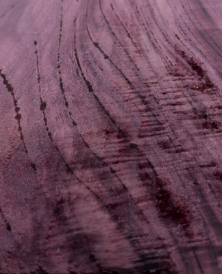 Curly Purpleheart board aka amaranth, roxinho, violeta, Peltogyne spp.