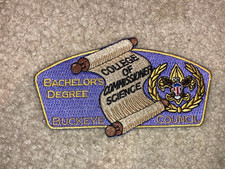 Boy Scout SA44 Commissioner Bachelor Degree Buckeye Council Strip Ohio CSP Patch