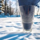 Miller Lite Genuine Draft Beer Winter Beer Glass with Snowflakes — photo 1