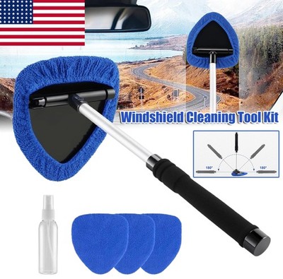 Windshield Cleaner Wand Microfiber Car Inside Window Cleaning Tool Anti Fog 2026