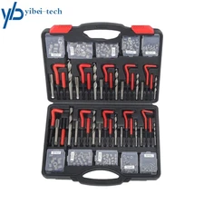 261Pcs Master Imperial & Metric Helicoil Thread Repair Kit Thread Repair Tools