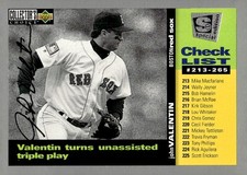 John Valentin 1995 Collector's Choice SE Silver Signature #265 - Boston Red Sox