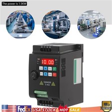 1.5KW Single To 3 Phase 2HP 220V Variable Frequency Drive Inverter VFD NEW