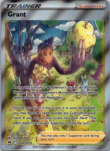 Grant Holo Ultra Rare SWSH: Crown Zenith: Galarian Gallery GG62/GG70 NM