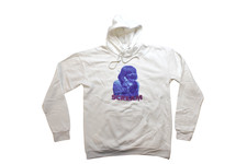 Scream Horror Movie Mens Drew Barrymore Tonal Graphic White Hoodie New Medium