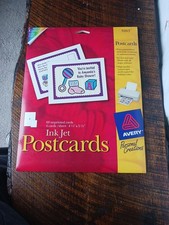 Avery Matte Postcards 3263 4 1/4" X 5 1/2" Ink Jet 60 Unprinted Cards