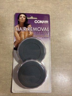 Conair Hair Removal System Replacement Pads 2 pack Painless Exfoliation NIB