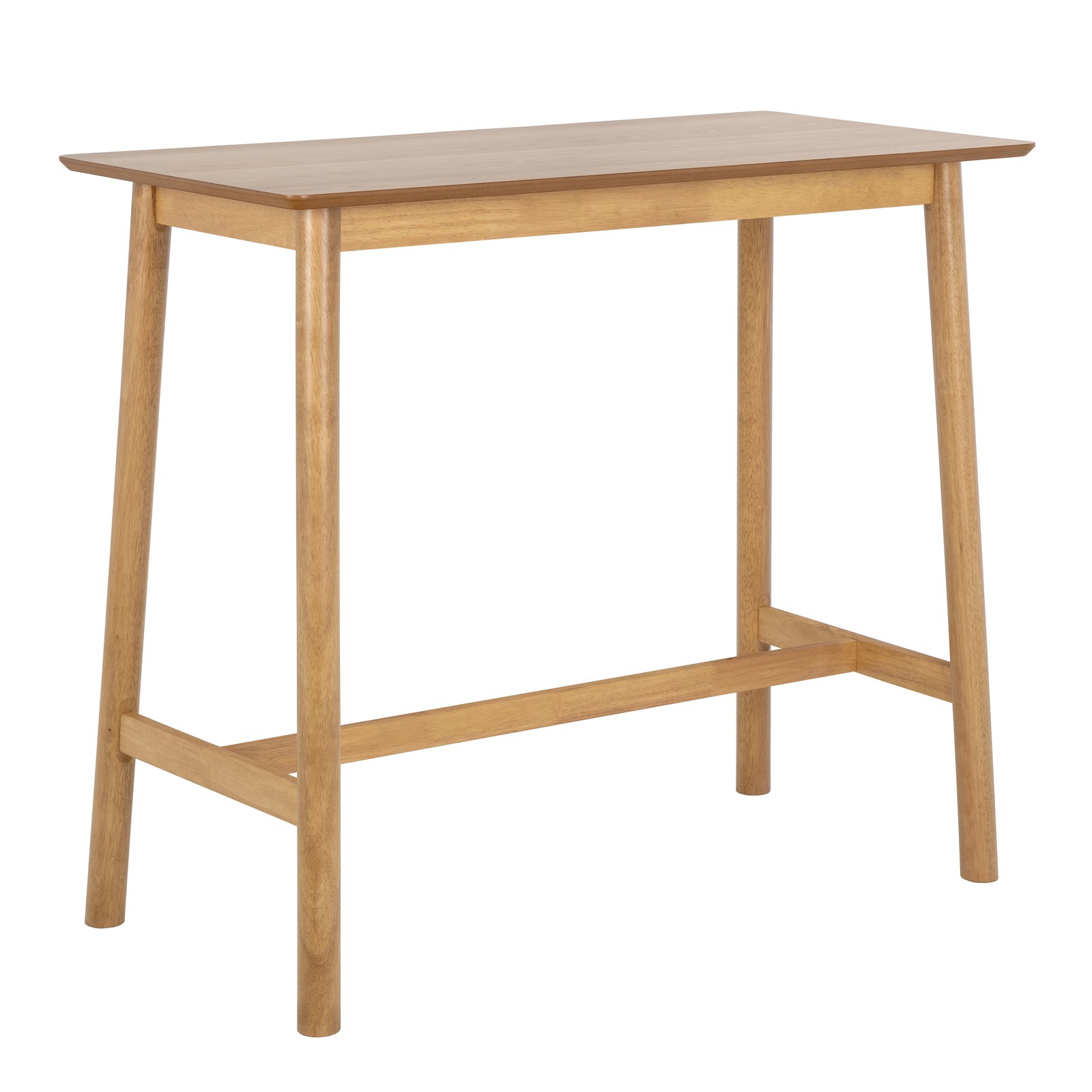 Wooden Rectangular Bar Table - Tall Kitchen Breakfast Table, Seats 4, 120cm