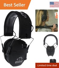 23dB Hearing Protection Earmuffs with Audio Input - Ideal for Shooting Sports