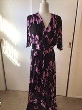 KOH KOH WOMENS ABSTRACT FLOWER PRINT  MAXI DRESS- SIZE 2X