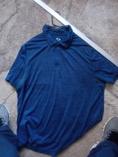 All in Motion Men  s Blue Polo Shirt Size XL Performance Short Sleeve Casual