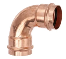 VIEGA 77342 ProPress 2" x 2", 90 Degree Elbow, Copper Press Elbow 2"