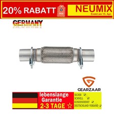 Edelstahl Flexrohr Auspuff 45x150x270 mm für Skoda Fabia 2 542 Seat Ibiza 3 6L