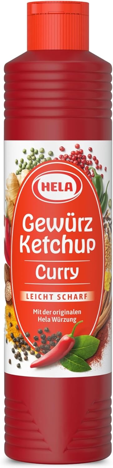 German Hela Hot Spicy Curry Ketchup - 1 x 800 ml