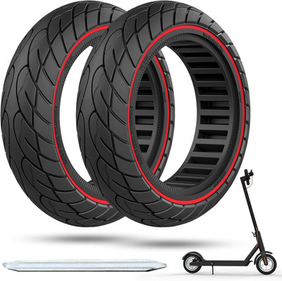 OUXI 10X2,125 Scooter-Reifen, 10 Zoll Vollgummireifen, Schlauchlos, Vorne Oder H