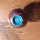 Vintage Cloisonne Chinese Red Floral Enamel Mini Vase 1.5" — photo 7