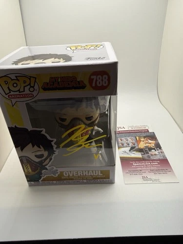 SIGNED KELLEN GOFF Funko Pop! Vinyl: My Hero Academia - Kai  (Overhaul) #788 COA