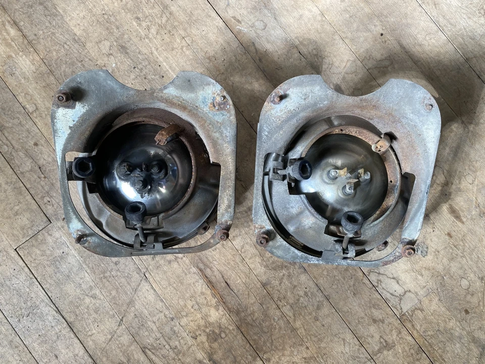 Par de faros halógenos izquierda derecha Sylvania vintage OEM para BMW 2002 2002ti E10 Foto 4 de 4