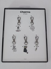 5 Pack  Spooky' Halloween Silver Phone Charms For Wristlets  Bags