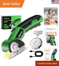 Cardboard Cutter, Rechargeable Cordless Electric Scissors, 4V Upgrade Motor E...
