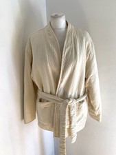 Marks & Spencer wrap Jacket 14 VGC open front cardigan quilted waffle Per Una