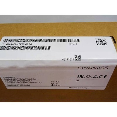 New Siemens 6SL3120-1TE13-0AD0 Free Shipping New in Box New Factory Sealed PLC