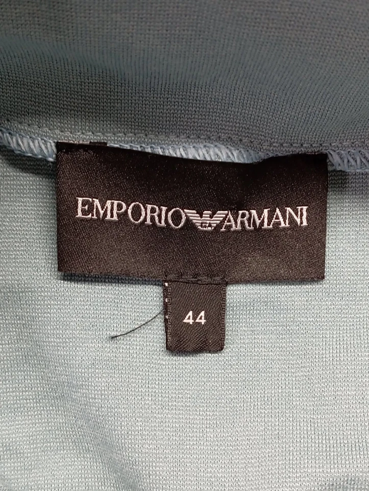 ARMANI Robe à manches longues Dames Robe T EU 44 turquoise style décontracté - Photo 4/4
