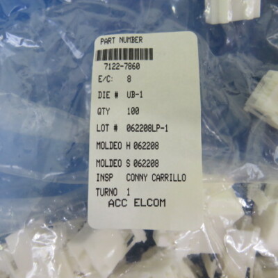 YAZ 7122-7860 Qty of 15 per Lot CONNECTOR 6 WAY WHITE | eBay