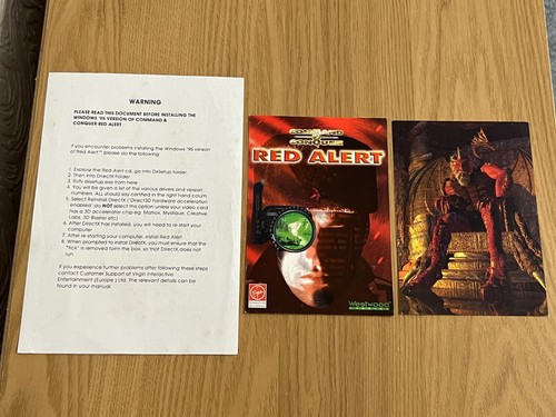 Command & Conquer Red Alert PC CD-ROM - Boxed & Working -👽👾Retro Gift Idea👾👽 - Afbeelding 19 van 24